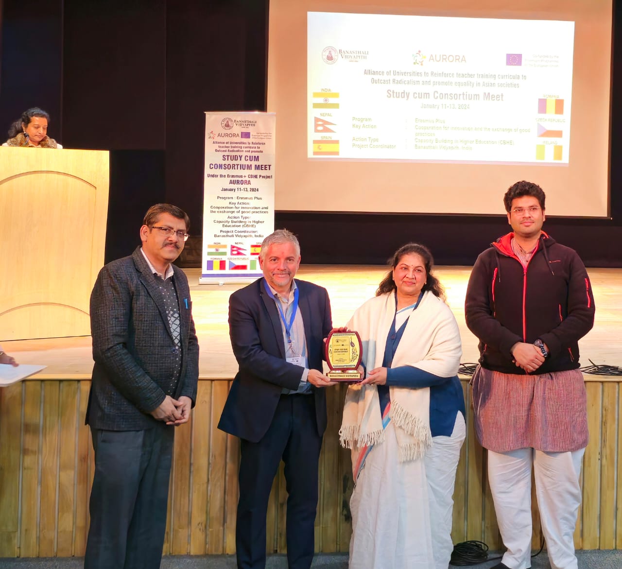 Banasthali Vidyapith coordinates the Erasmus+ CBHE project; partners from six countries
