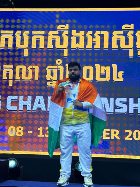 Sudhir Saxena Wins Bronze Medal for India at the Asian Kickboxing Championships